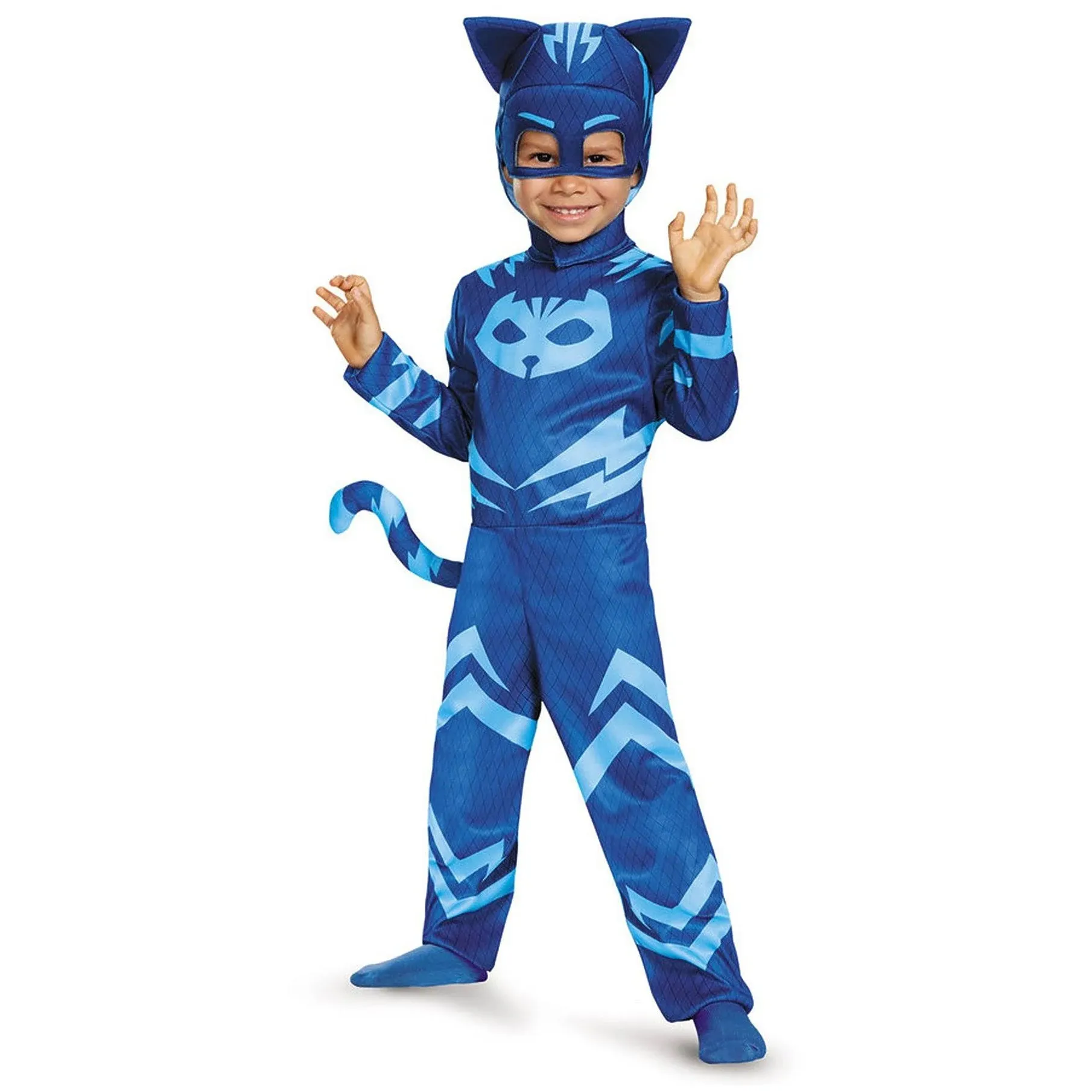 Disguise PJ Masks Catboy Classic Child Costume, Royal Blue/Ultra Light Blue, 3T-4T