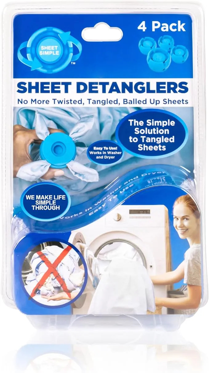 Sheet Simple Sheet Detanglers, 4 Pack - 4 sheet detanglers