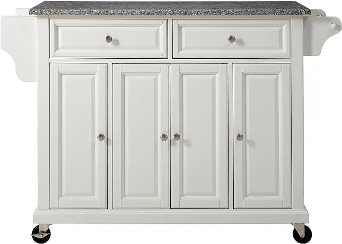 52" Full Size Granite Top Kitchen Cart - Crosley