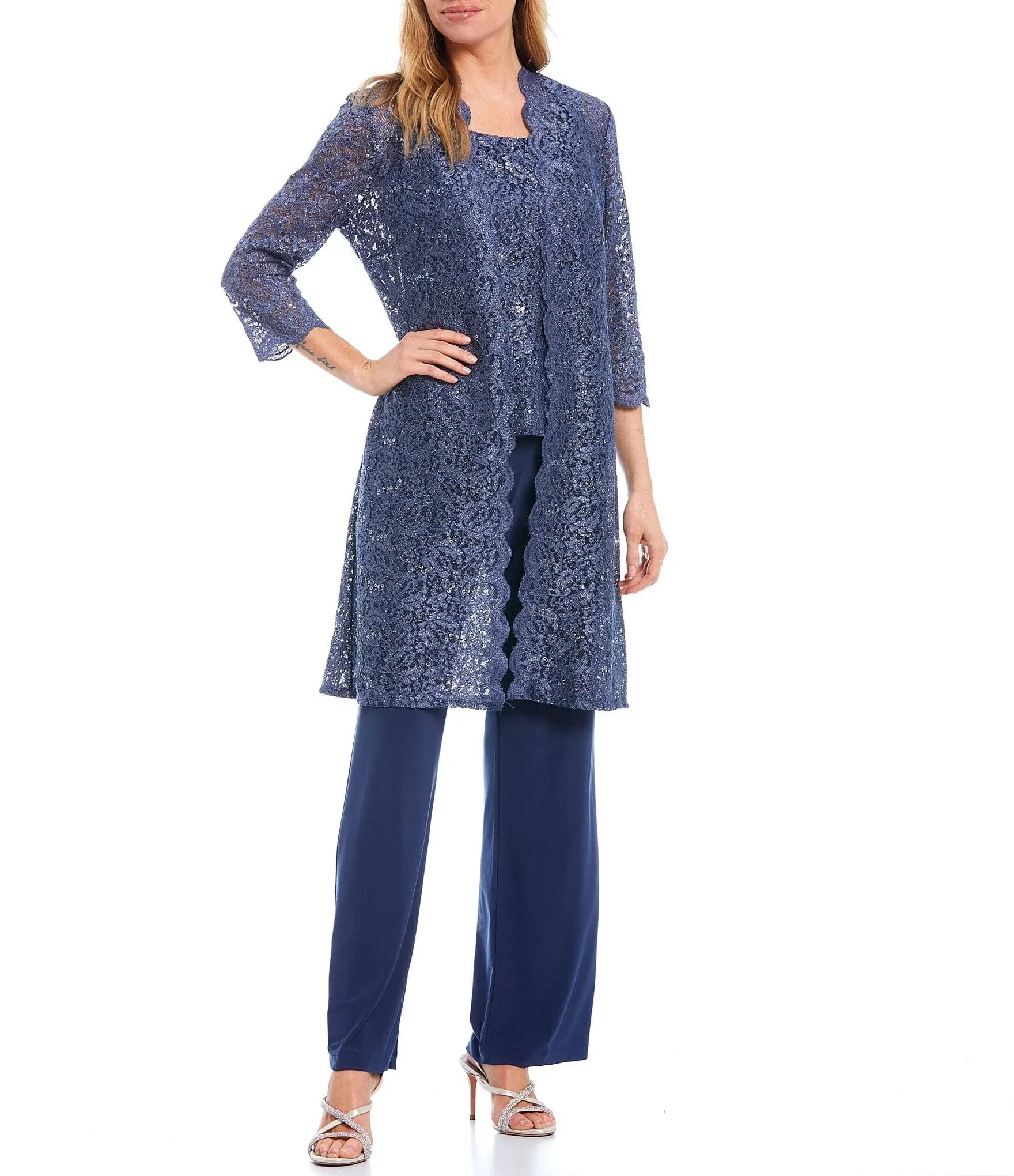 Shop R &M Richards Plus Size Pant Suit - SleekTrends