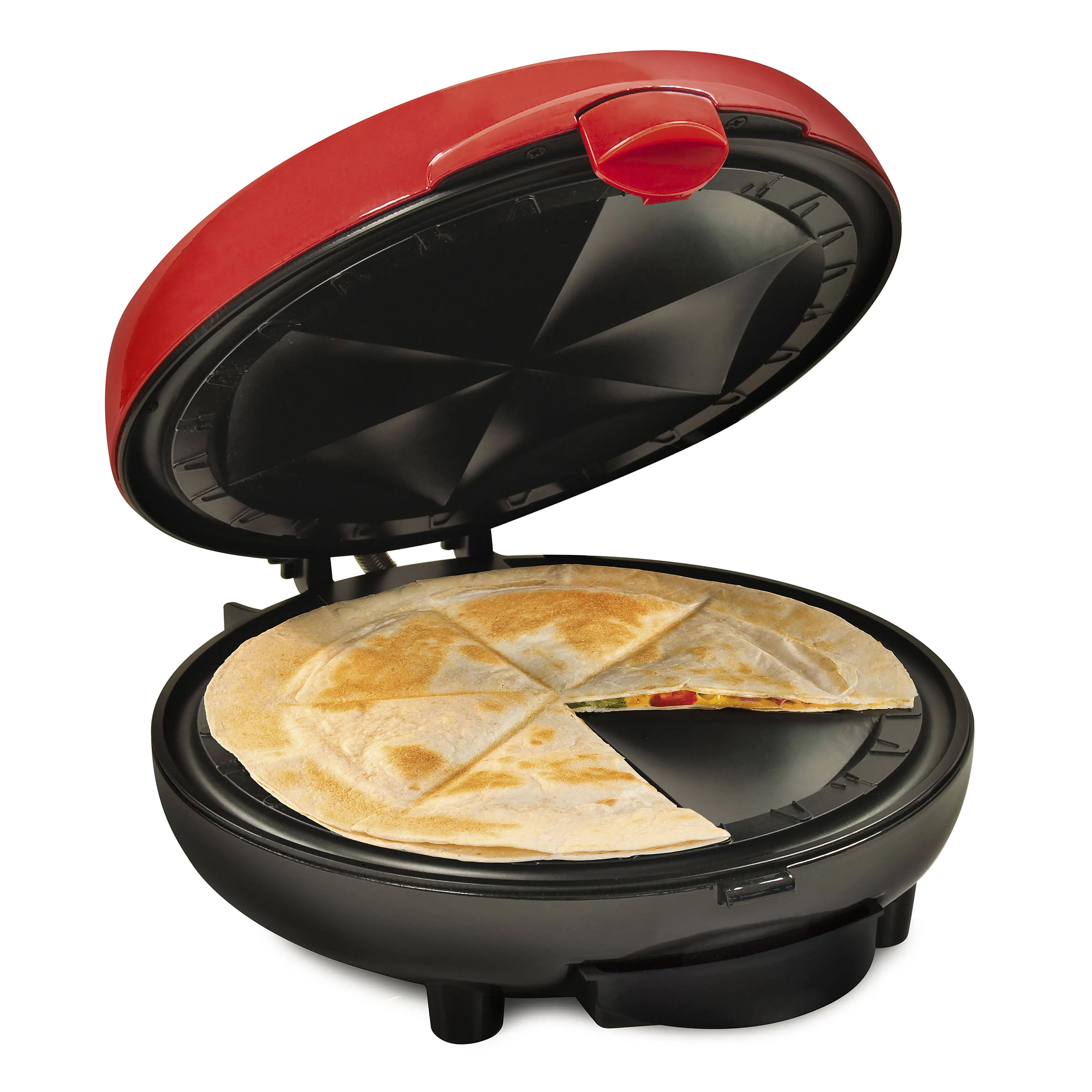 Taco Tuesday Deluxe 8-in. Electric Quesadilla Maker with Extra Stuffing Latch