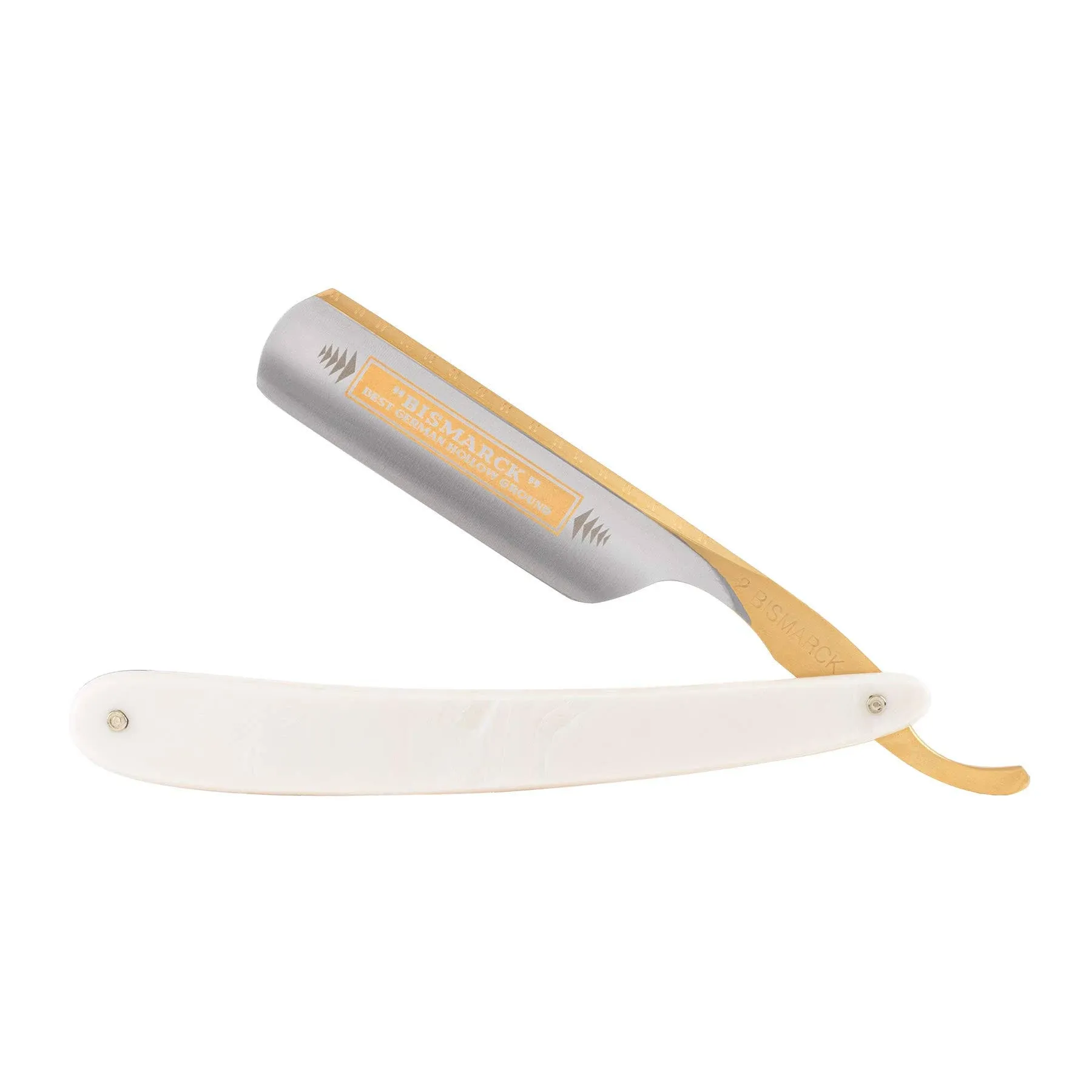 Dovo Bismarck Straight Razor, Pearl Acrylic, 6/8"