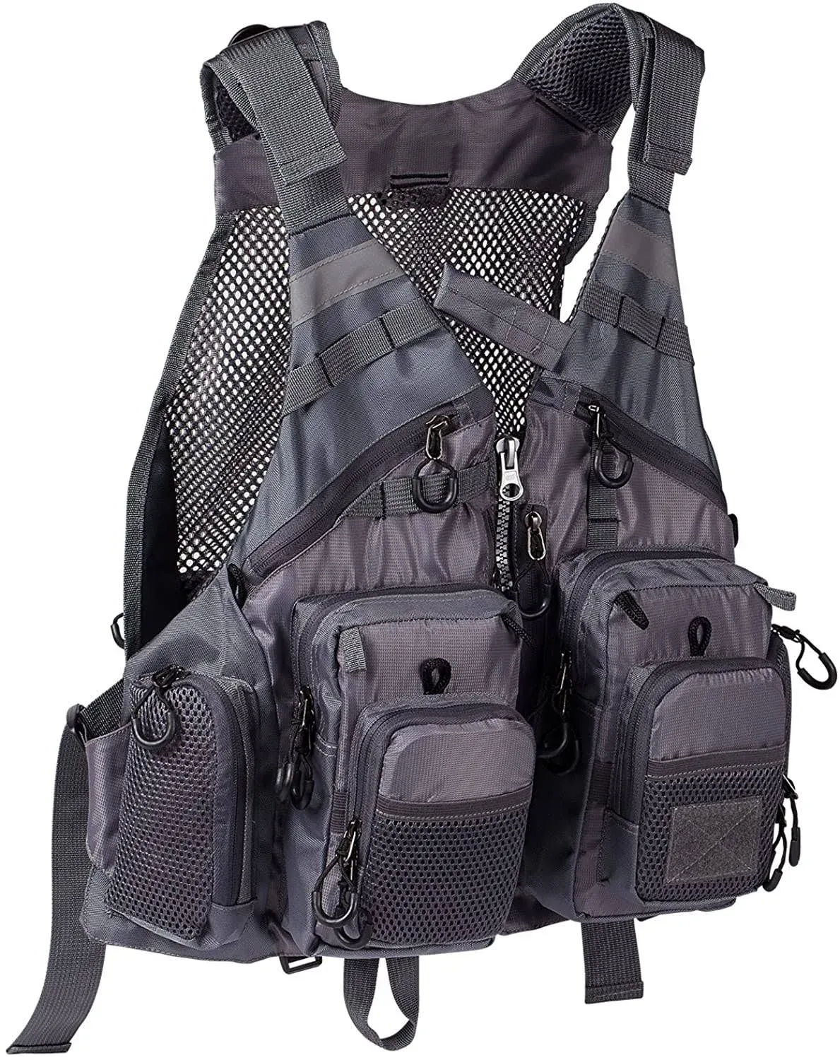 Bassdash Adjustable Fly Fishing Vest with Multi Pockets