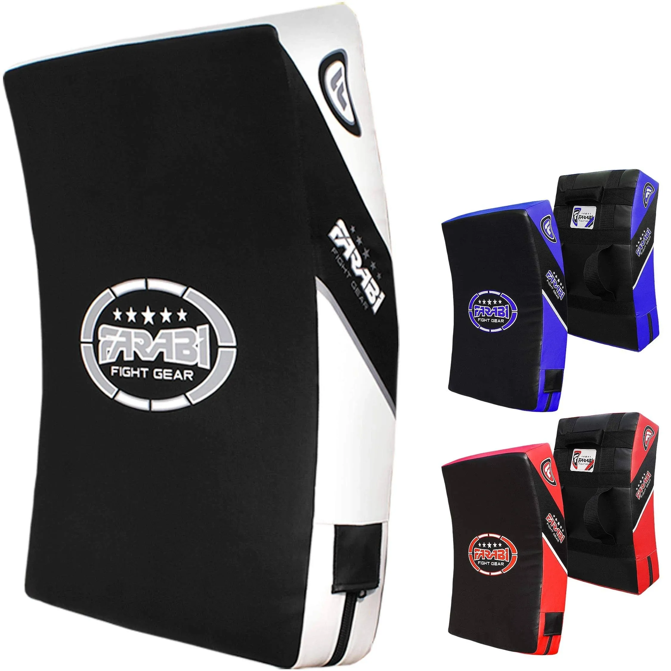 Farabi Sports Kick Shield 20.5 Inches Large Curved Muay Thai Kicking Shield Strike Pad MMA Punching Foot Target Boxing Training Kick Pad Martial