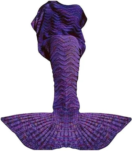 DDMY Mermaid Tail Crochet Blanket