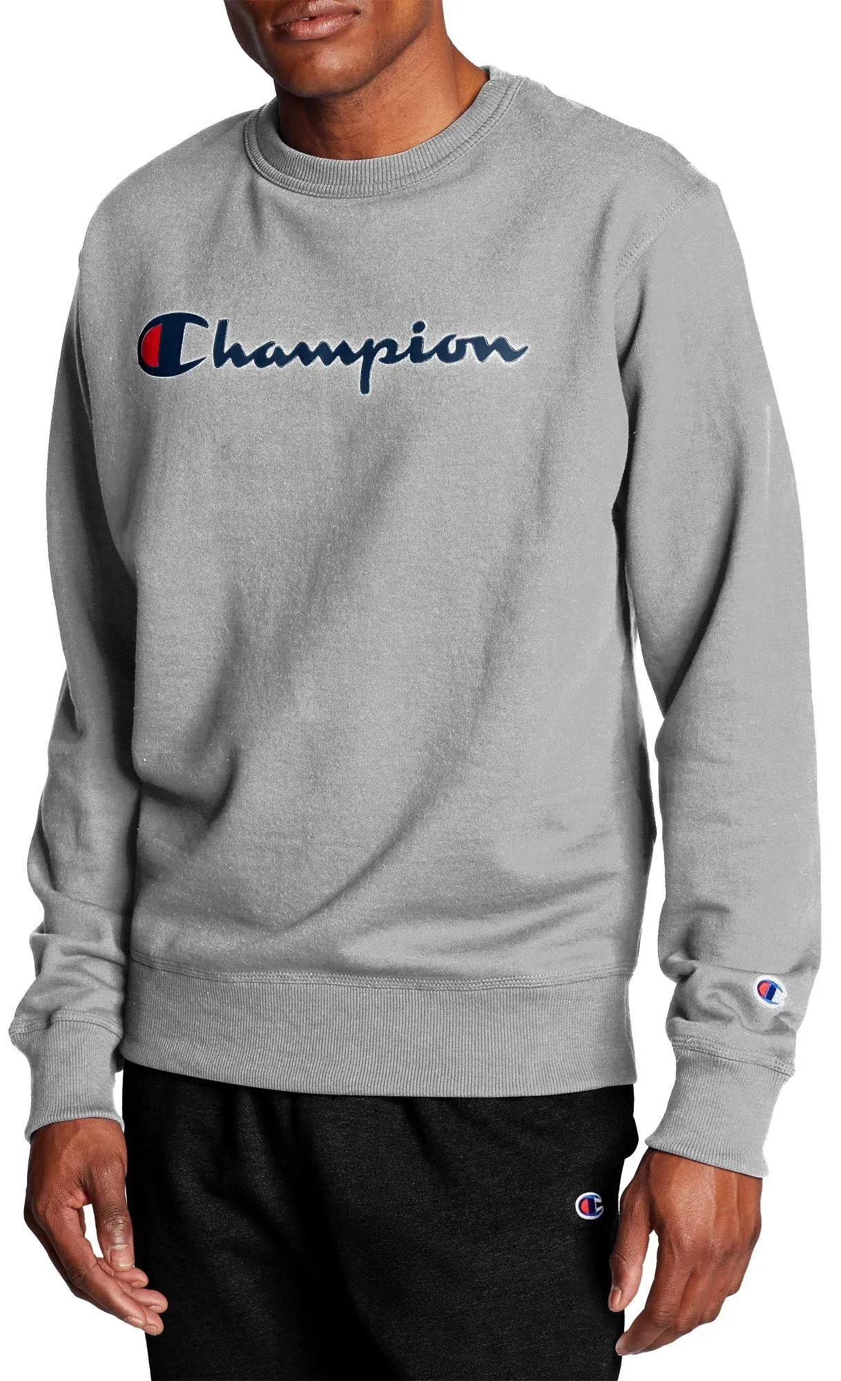 Champion Men's Sweatshirt, Powerblend, Fleece Midweight Crewneck Sweatshirt (Reg. Or Big & Tall)