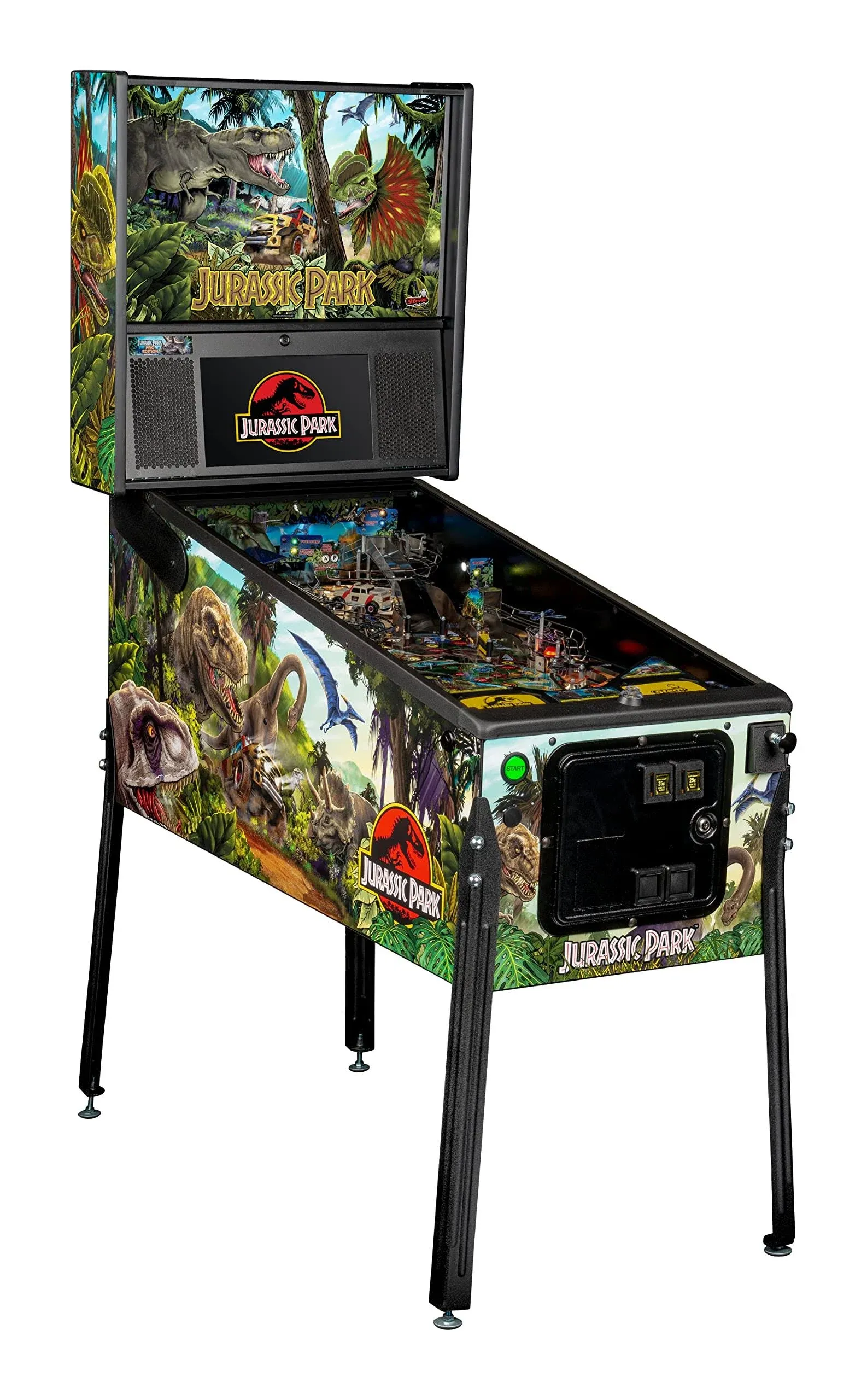 Stern Pinball Jurassic Park Arcade Pinball Machine with Insider Connected, Pro ...