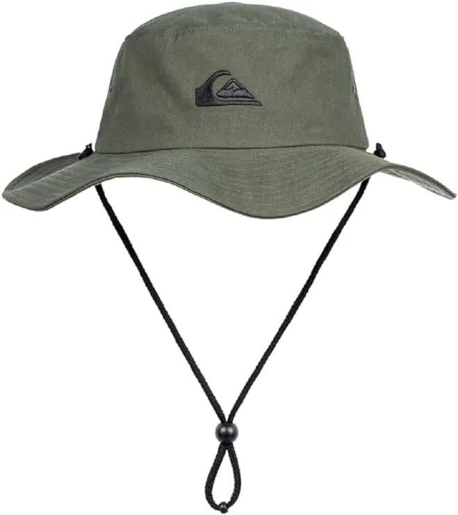 Quiksilver Men&#x27;s Bushmaster Sun Protection Floppy Visor Bucket Hat - L/XL