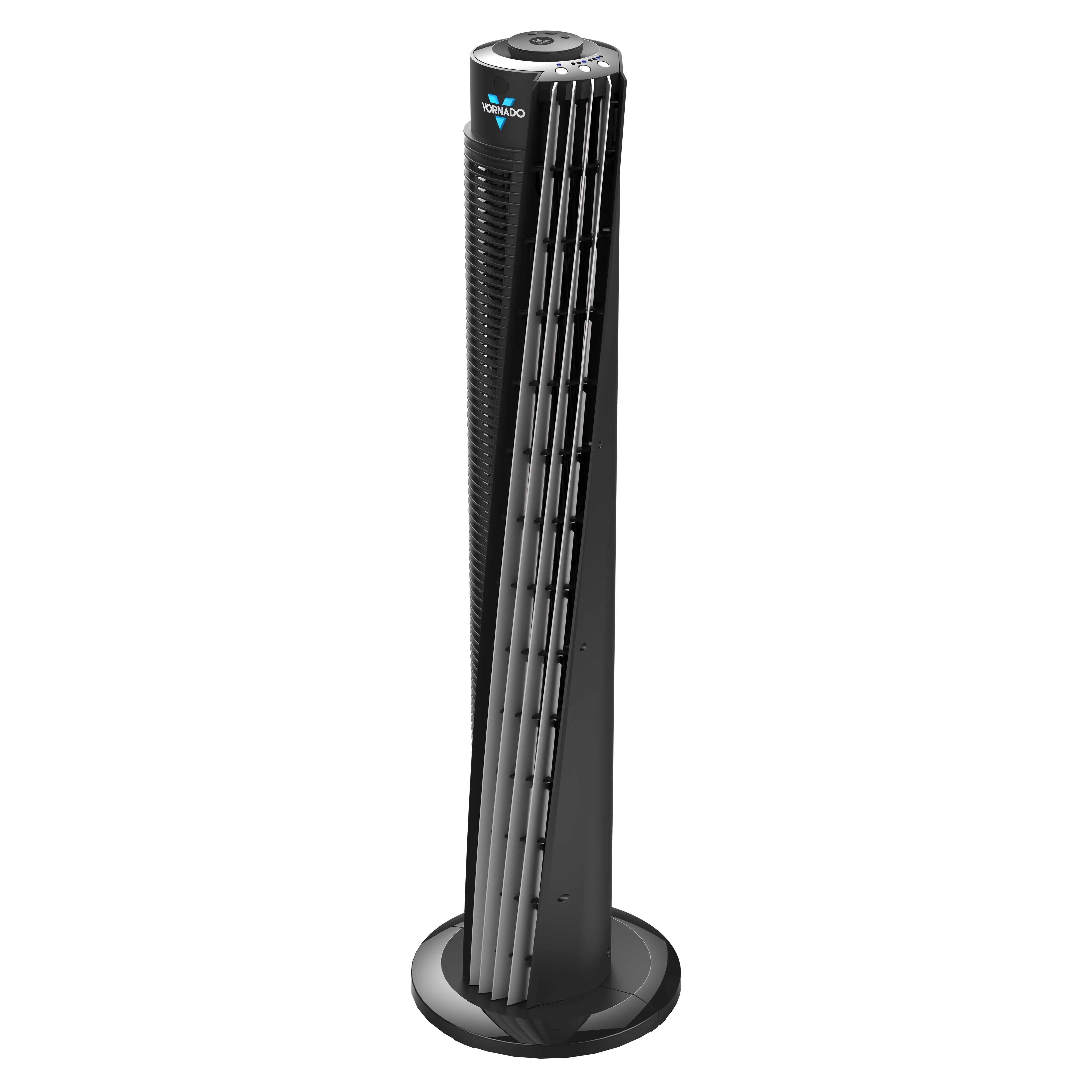 Vornado 37&#034; Whole Room Tower Fan Air Circulator with 3 Speeds Timer Black