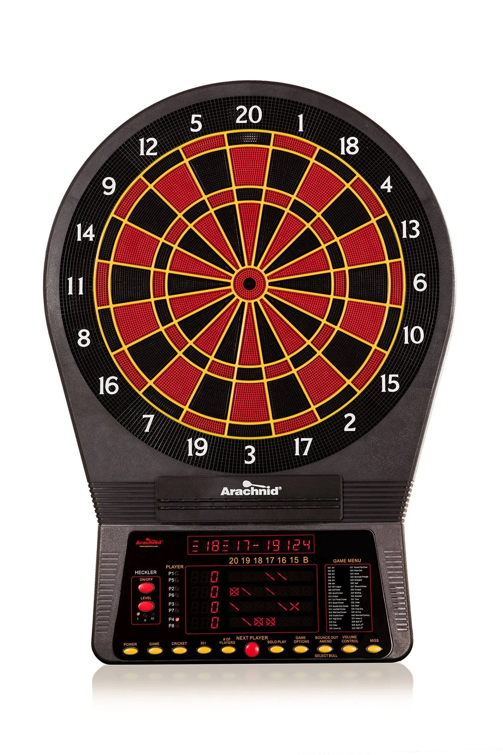 Arachnid Cricket Pro 800 Electronic Dartboard with NylonTough Segment