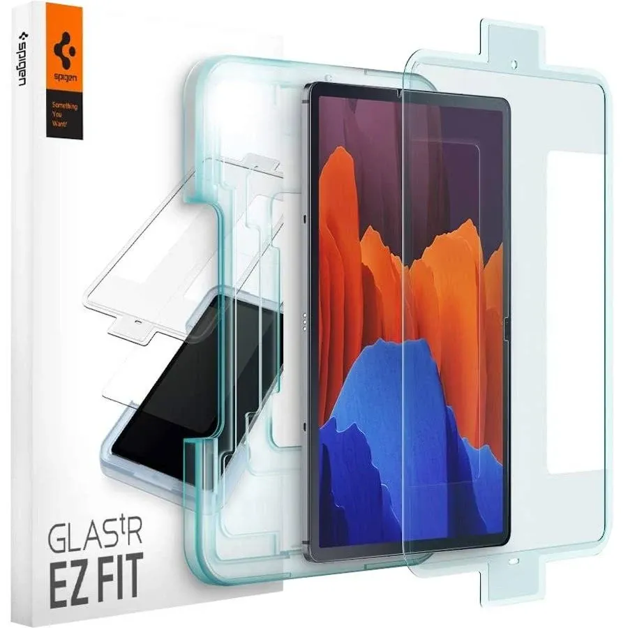 Spigen Tempered Glass Screen Protector [GlasTR EZ FIT] Designed for Galaxy Tab S8 Ultra [9H Hardness/Case-Friendly]