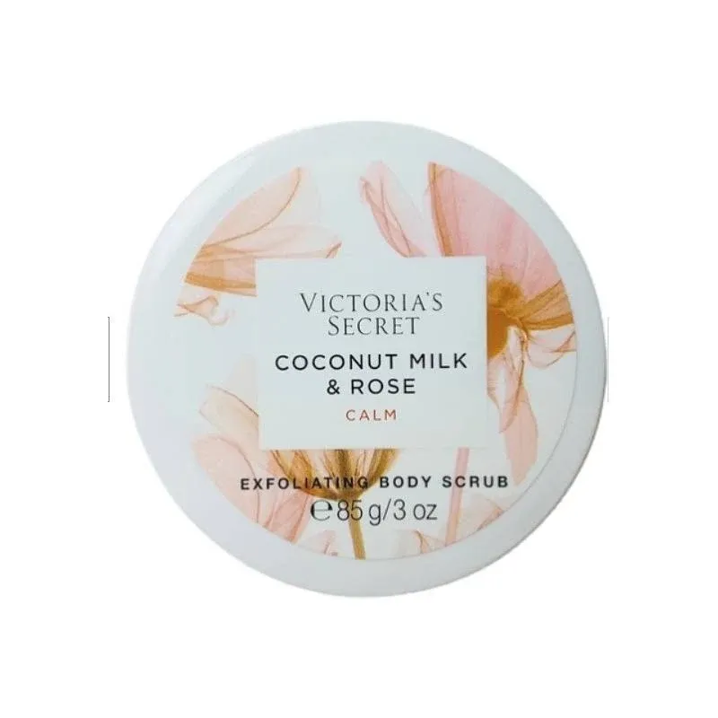 VICTORIAS SECRET COCONUT MILK &amp; ROSE CALM EXFOLIATING BODY SCRUB 3 oz TRAVEL NEW