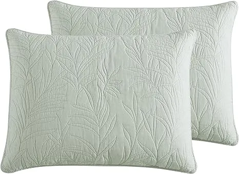 2pc Standard Costa Sera Solid Quilt Sham Green - Tommy Bahama