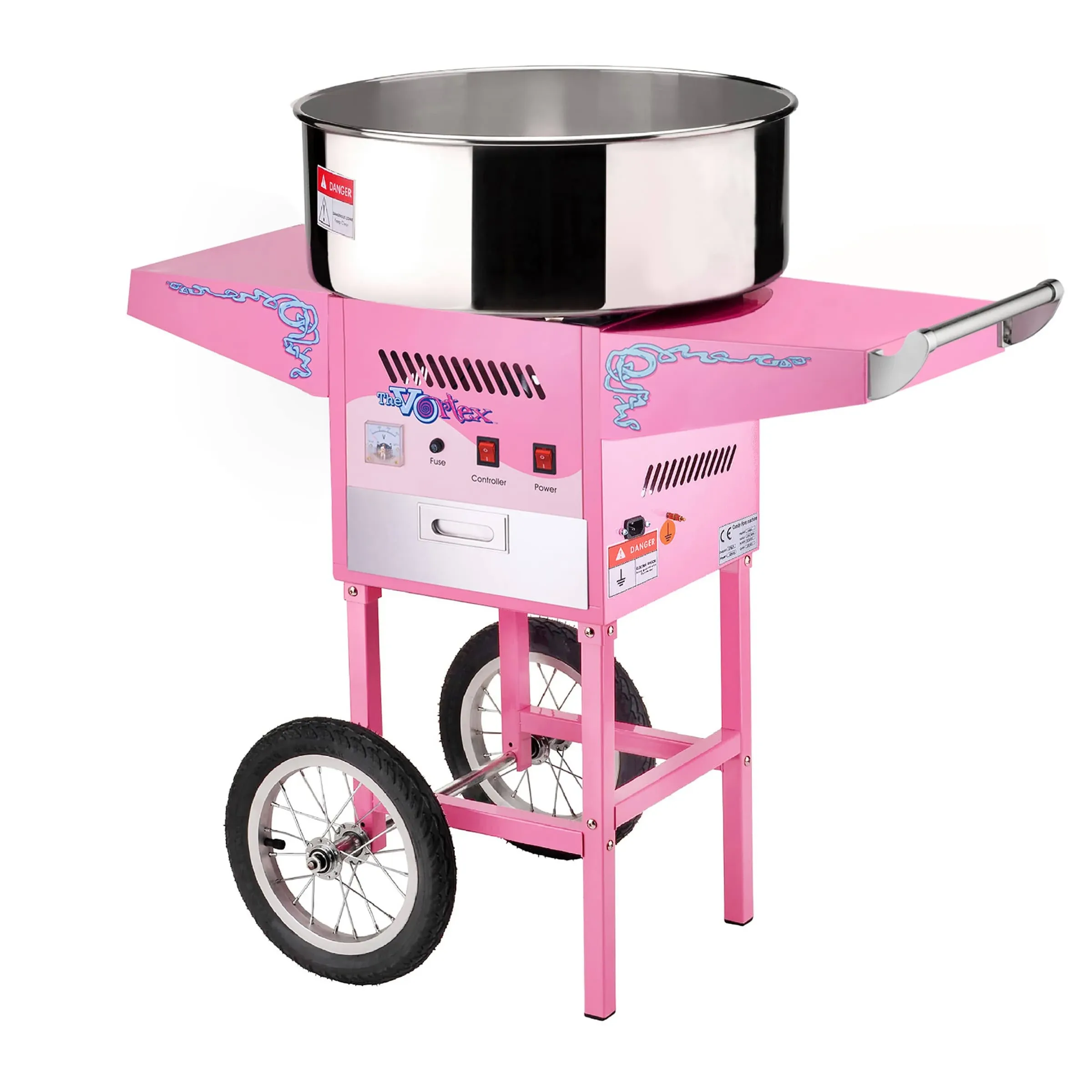 Great Northern Popcorn Company Vortex Cotton Candy Floss Machine with Cart 6304