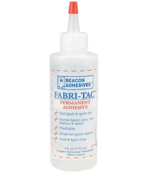 Beacon Adhesives Fabri-Tac Permanent Adhesive - 4 fl oz bottle