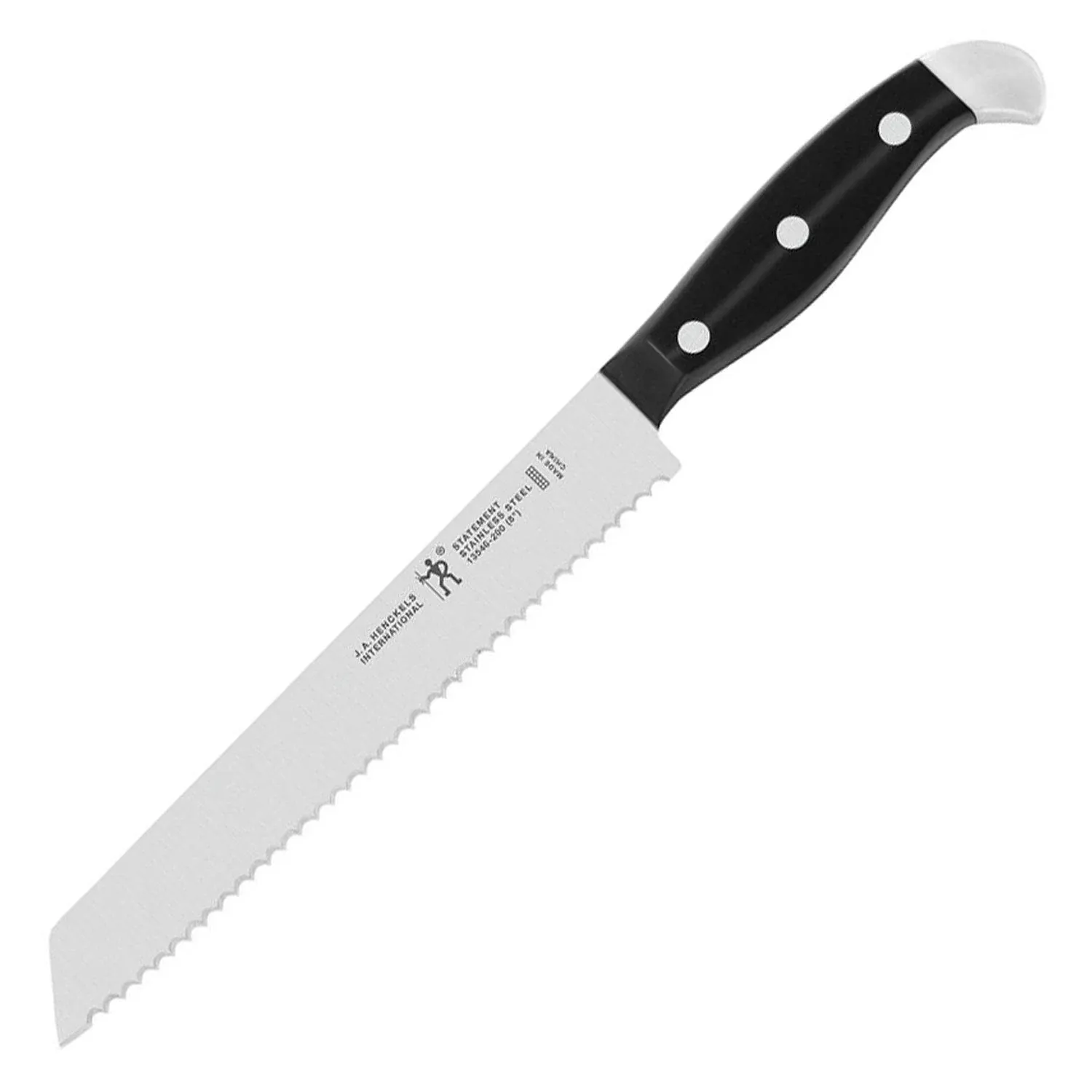 HENCKELS Statement Razor-Sharp 8-inch Bread Knife, Cake Knife, German Engineered Informed by 100+ Years of Mastery, Black