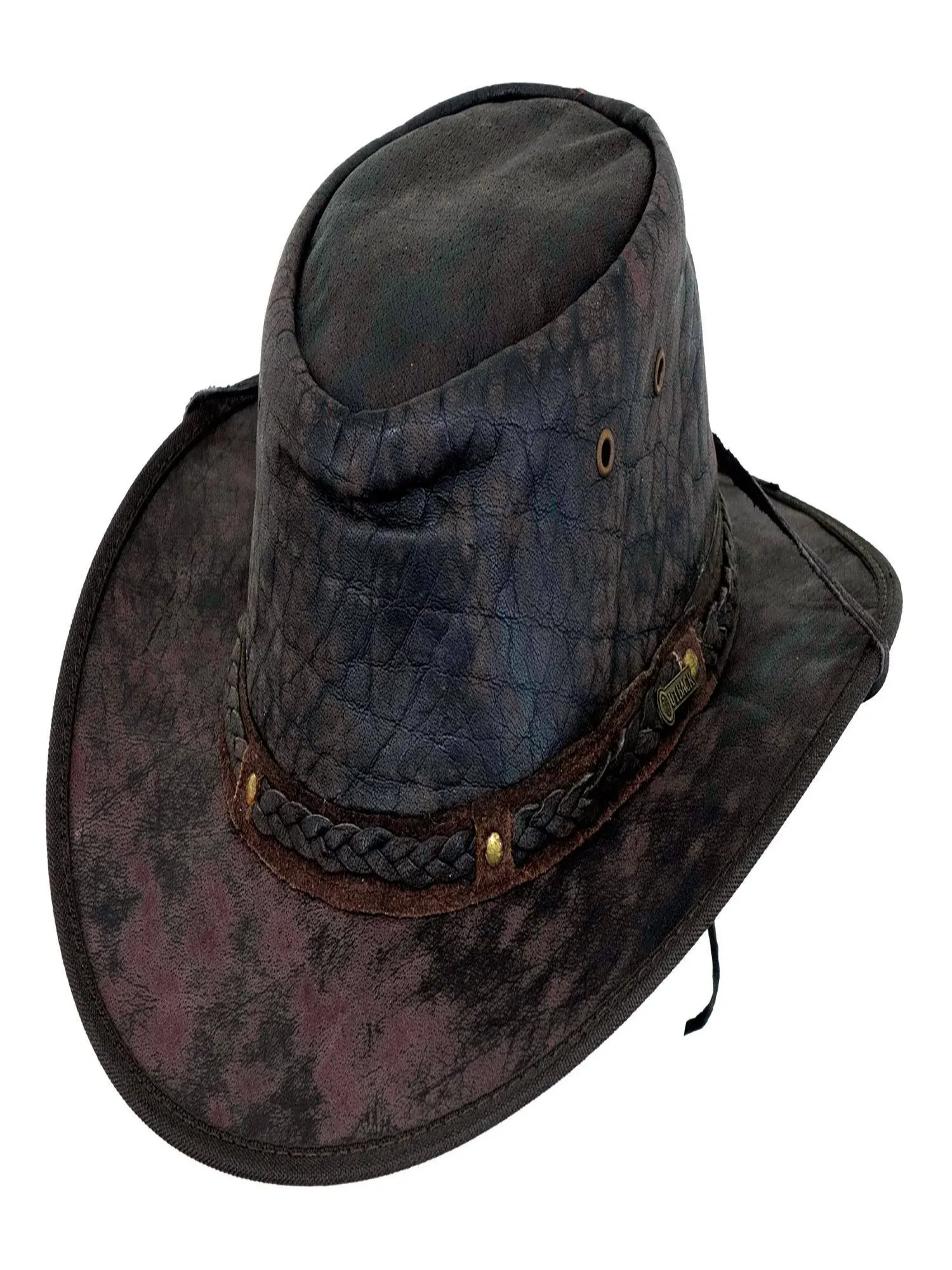 Outback Trading Iron Bark Leather Hat