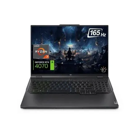 Lenovo Legion Pro 5 Gen 8 Gaming Laptop, 16” WQXGA 165Hz Screen, AMD Ryzen 7 7745HX Processor, NVIDIA GeForce RTX 4070, 32GB DDR5 RAM, 2TB SSD, RGB Backlit KB, Wi-Fi 6, Windows 11 Home, Onyx Grey