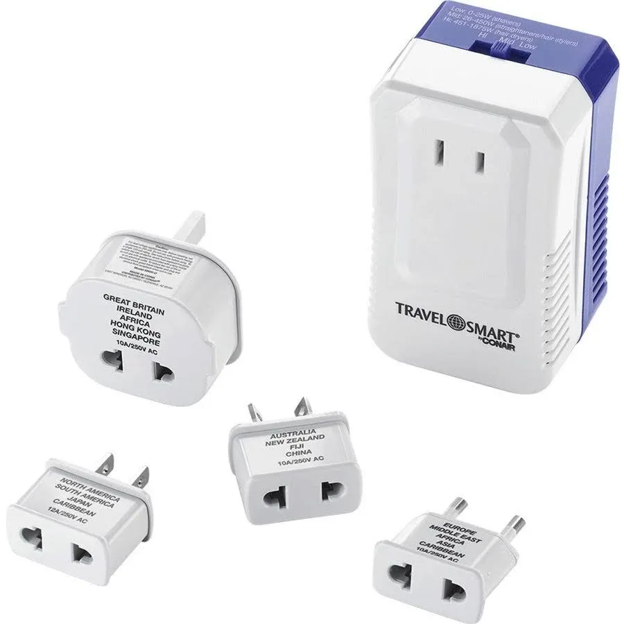 Travel Smart by Conair Convert-It-All Power Converter and Worldwide Adapter Set