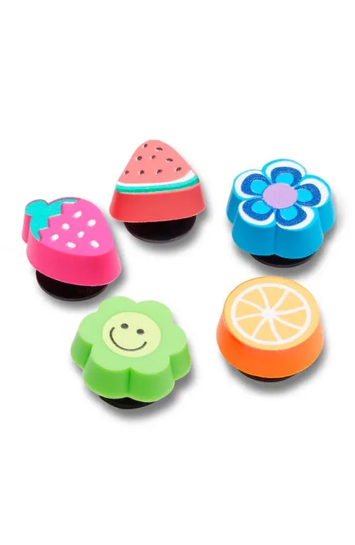 CROCS 5-Pack Jibbitz Eraser Shoe Charms in White at Nordstrom