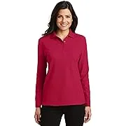 Port Authority Women's Long Sleeve Silk Touch Polo