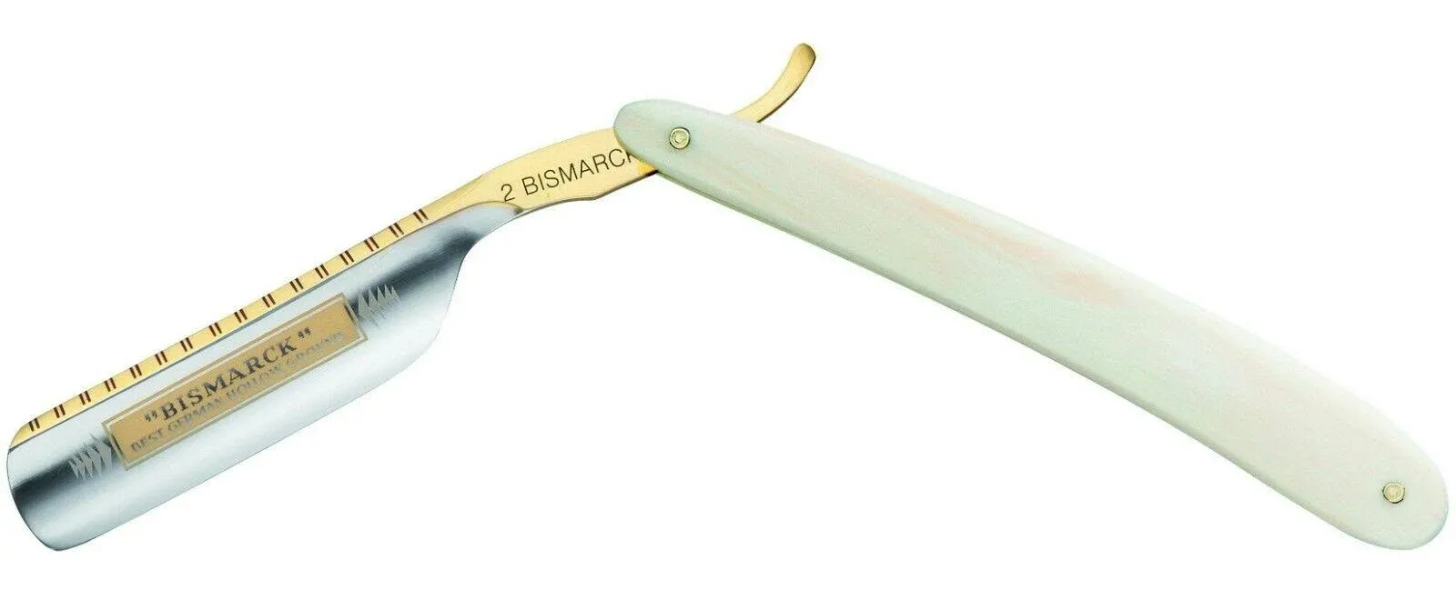 6/8" Dovo Solingen "2 Bismarck" Mother Of Pearl Straight Razor