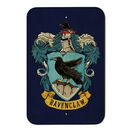 Harry Potter Ravenclaw Painted Crest Home Business Office Sign