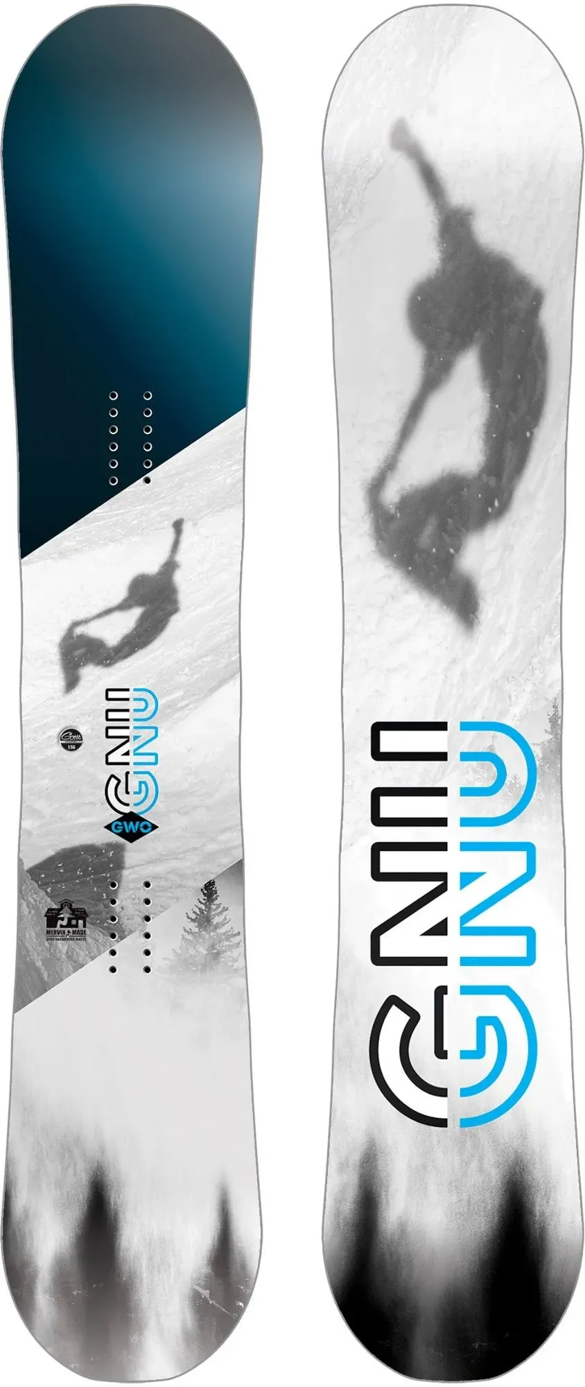 GNU GWO Wide Men&#039;s All-Mountain Snowboard, 156cm MY24