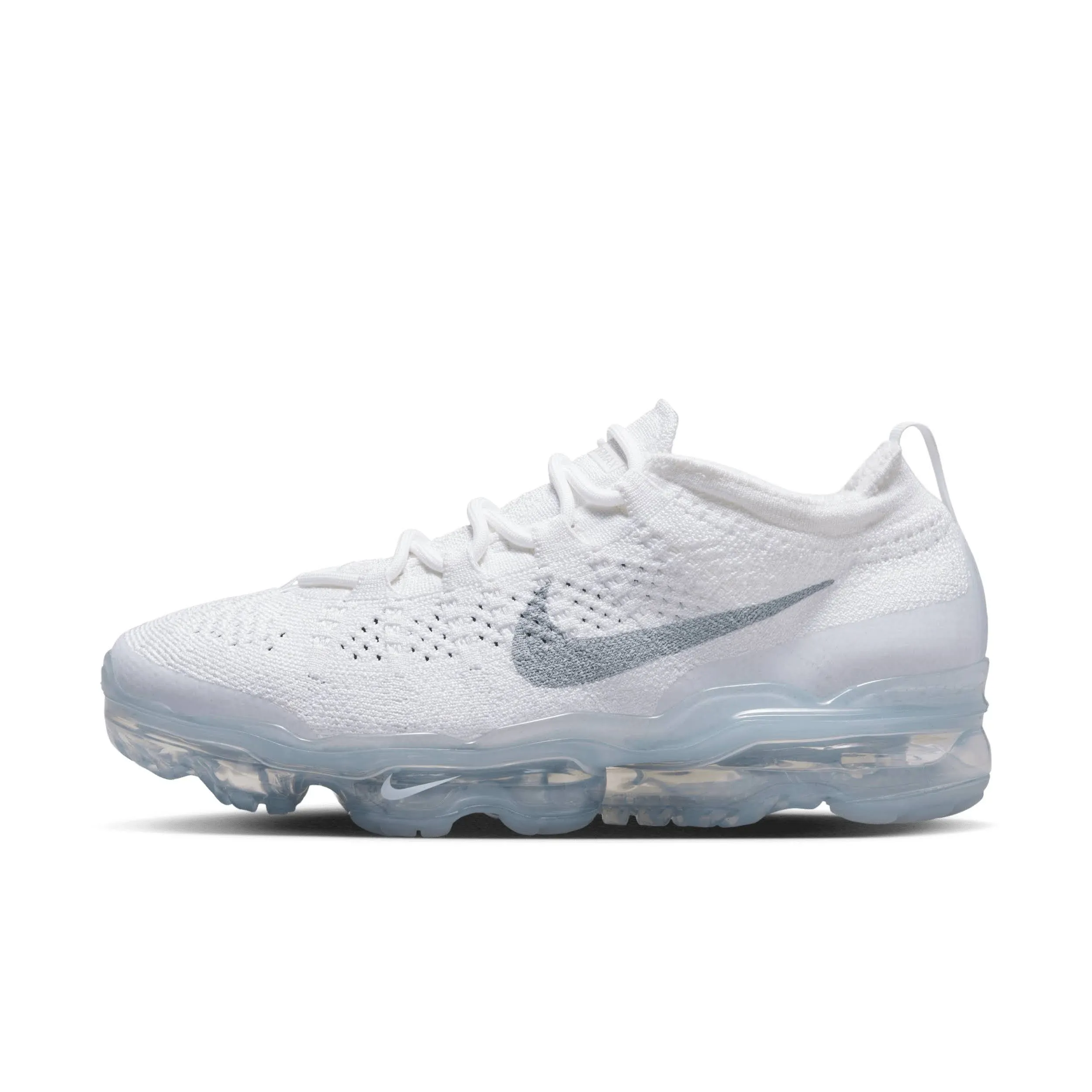 Nike Women's Air VaporMax 2023 Flyknit Shoes, Size 8, White/Platinum