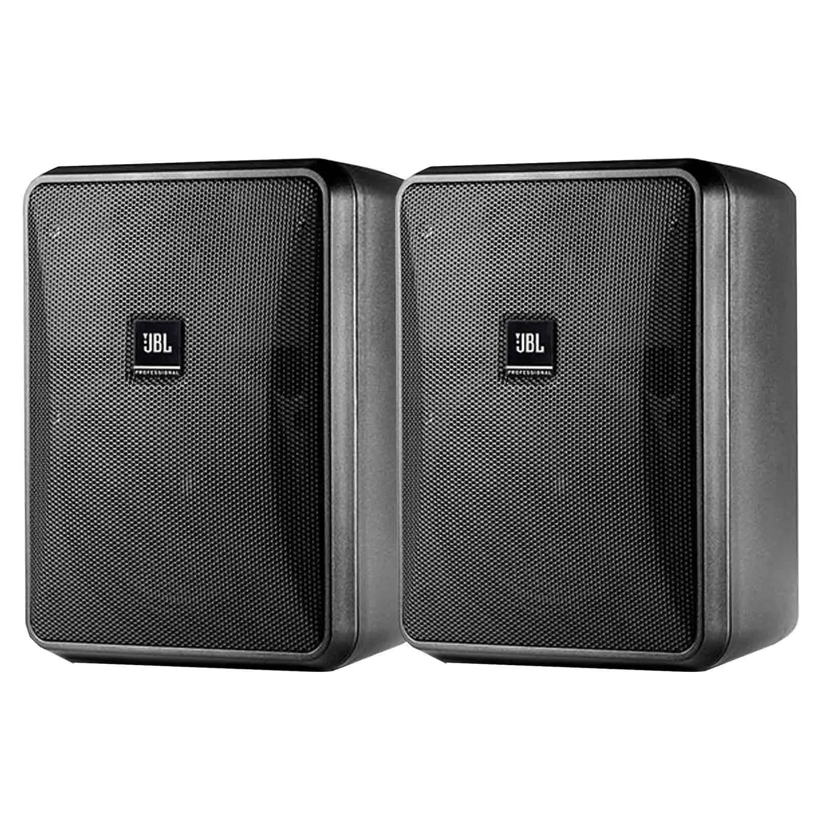 JBL Control 25-1 Compact Indoor/Outdoor Background/Foreground Speaker (Pair, Black)