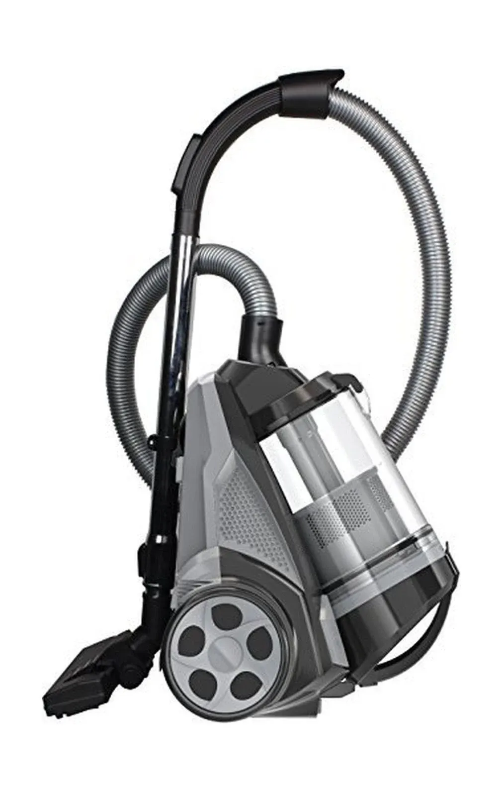 OVENTE Heavy Duty Electric Bagless Canister Vacuum Cleaner 3L Dust Cup, Portable Corded Suction Vacuum Machine with Cleaning Tools Compact Easy to Clean & Storage, Black ST2620B