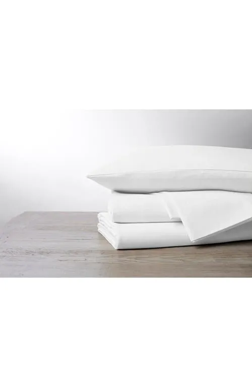 Coyuchi Cloud Brushed Organic Flannel Sheet Set, Alpine White (Twin)