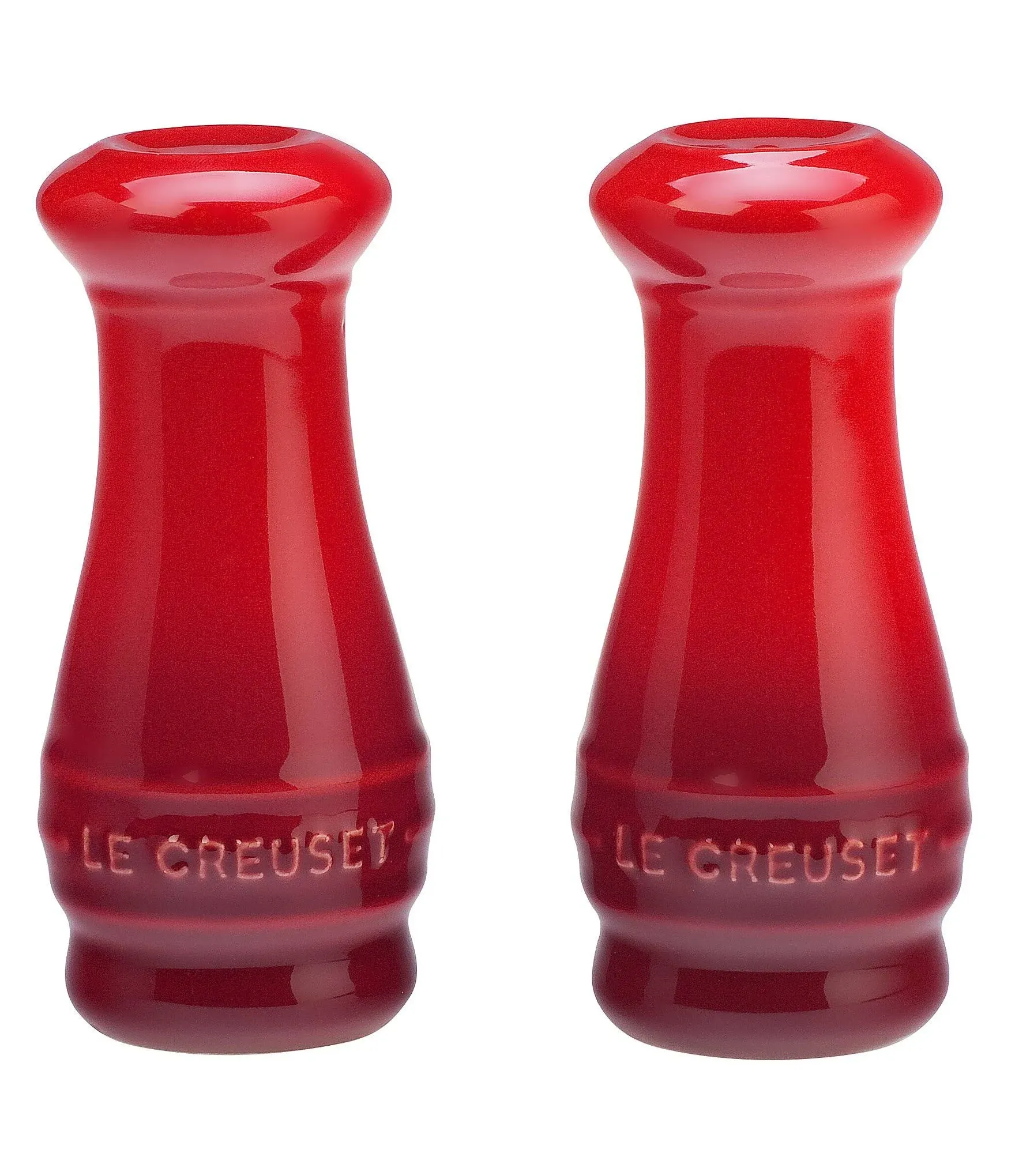 Le Creuset Salt & Pepper Shakers | Stoneware Flame, 4 oz.