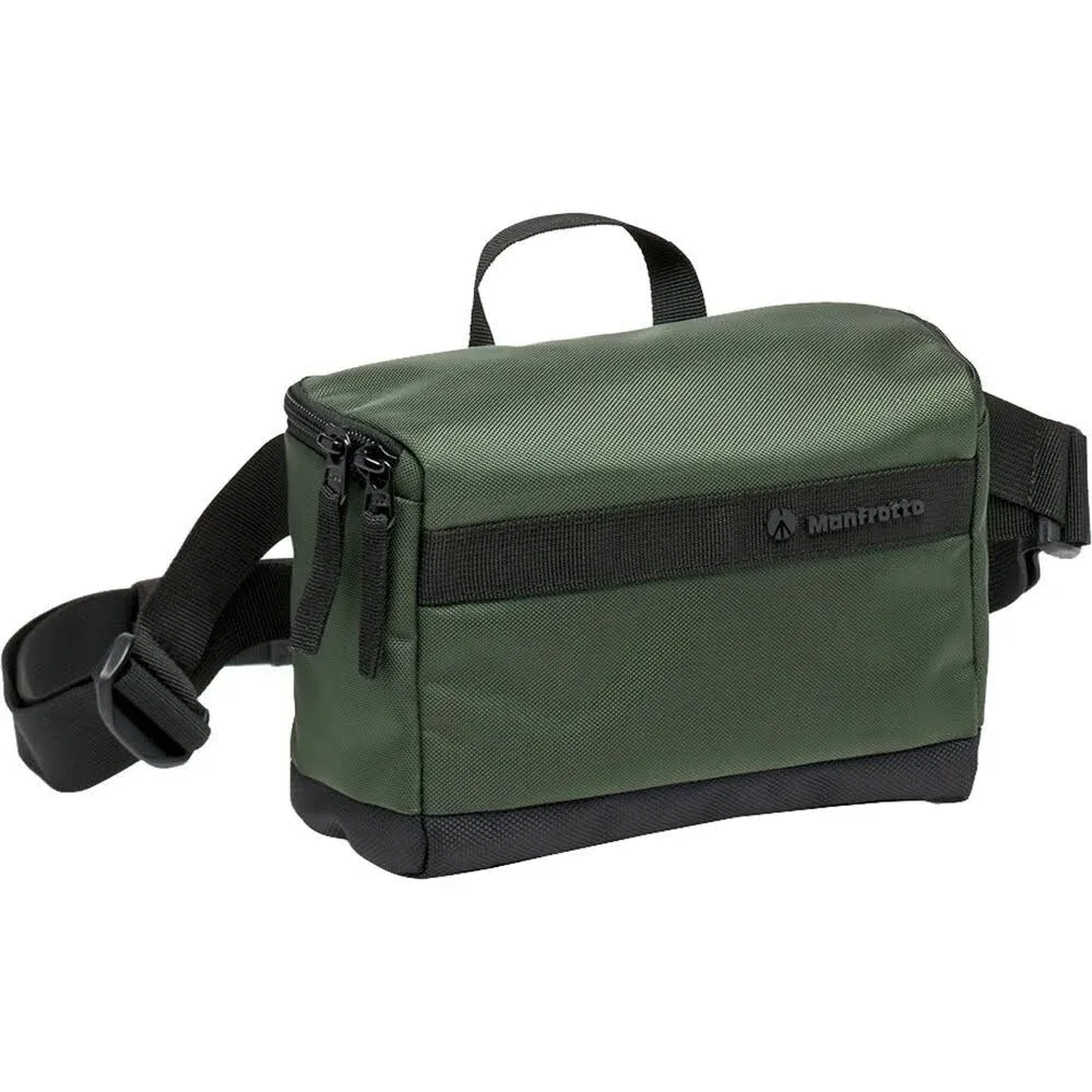 Manfrotto Street Belt Bag, Waist Bag, for Mirrorless Camera, Vlogging Kit, Shoulder Camera Bag, Photography Accessories for Content Creator, Colour Green