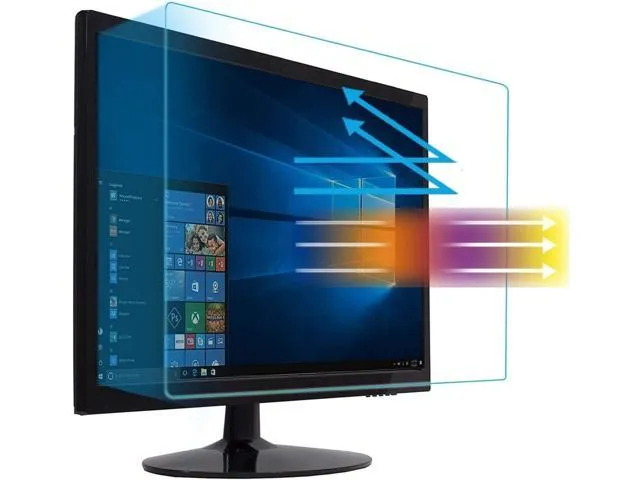 24 Inch Monitor Anti Blue Light Anti Glare Screen Protector Fit Diagonal 24' Desktop Monitor 16:10 Widescreen, Reduces Eye Strain Block UV and.