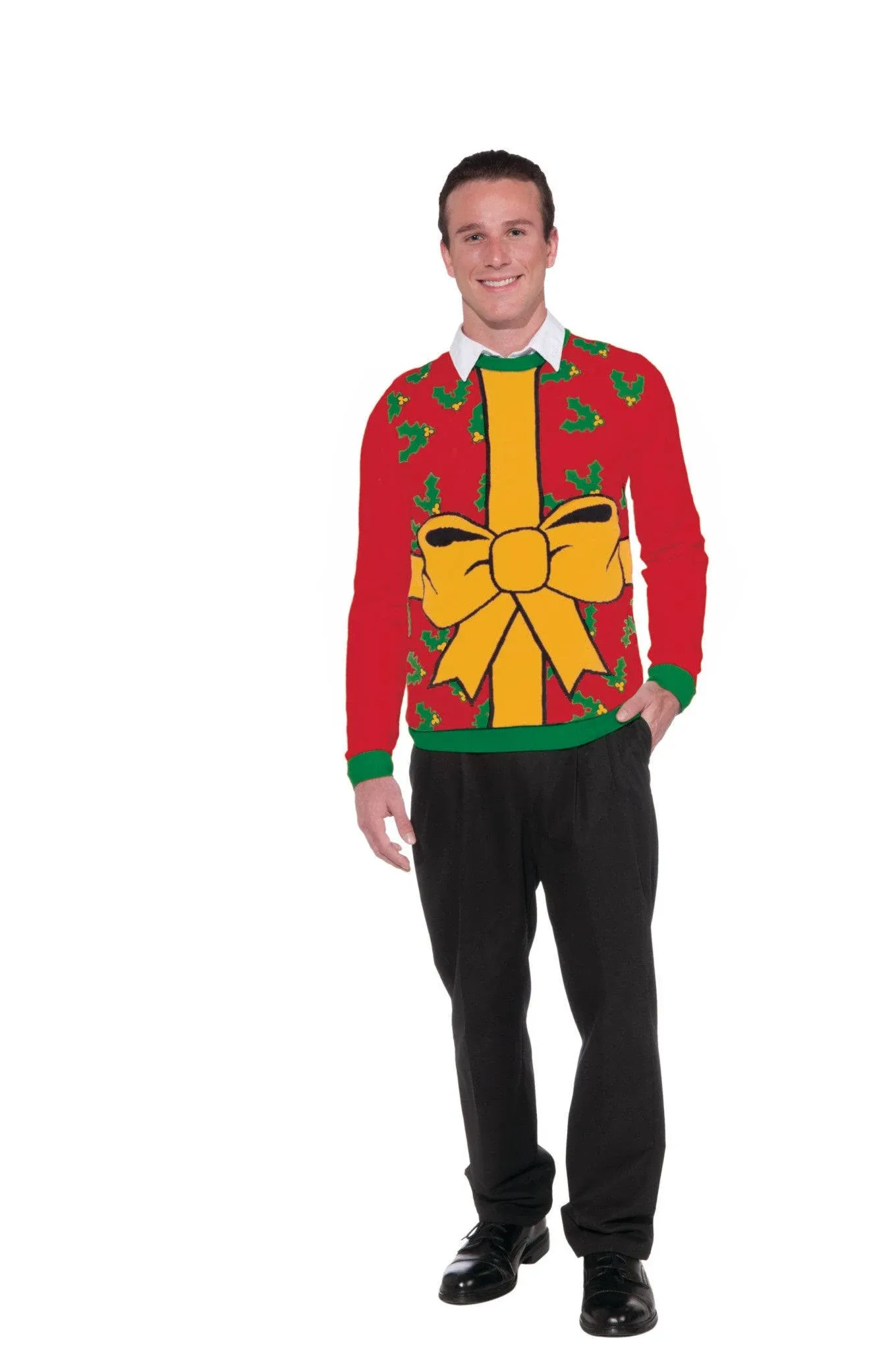 Men's Forum Novelties Adult All Wrapped Up Red Ugly Christmas Sweater