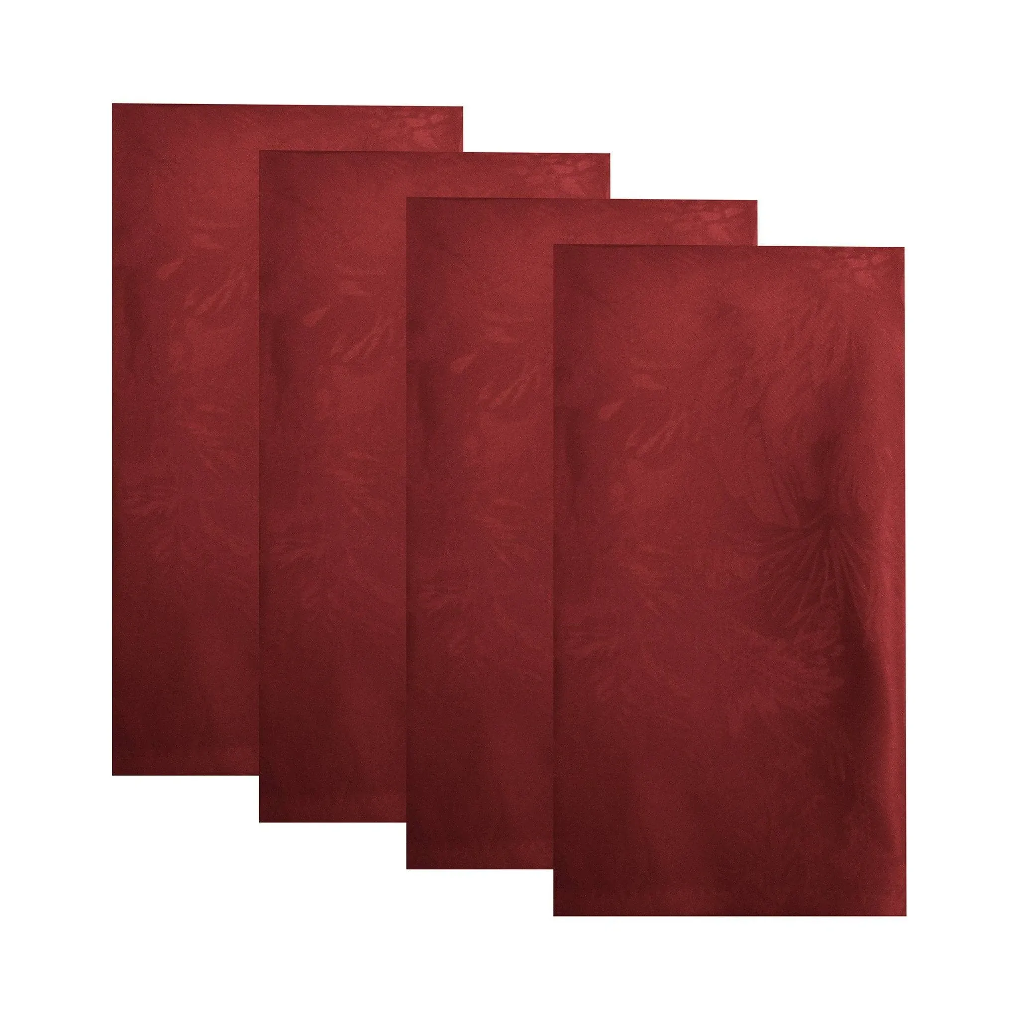 Elrene Home Fashions Poinsettia Elegance Jacquard Holiday Napkins (Set of 4)