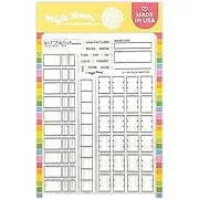 Waffle Flower Color Swatch Clear Stamp