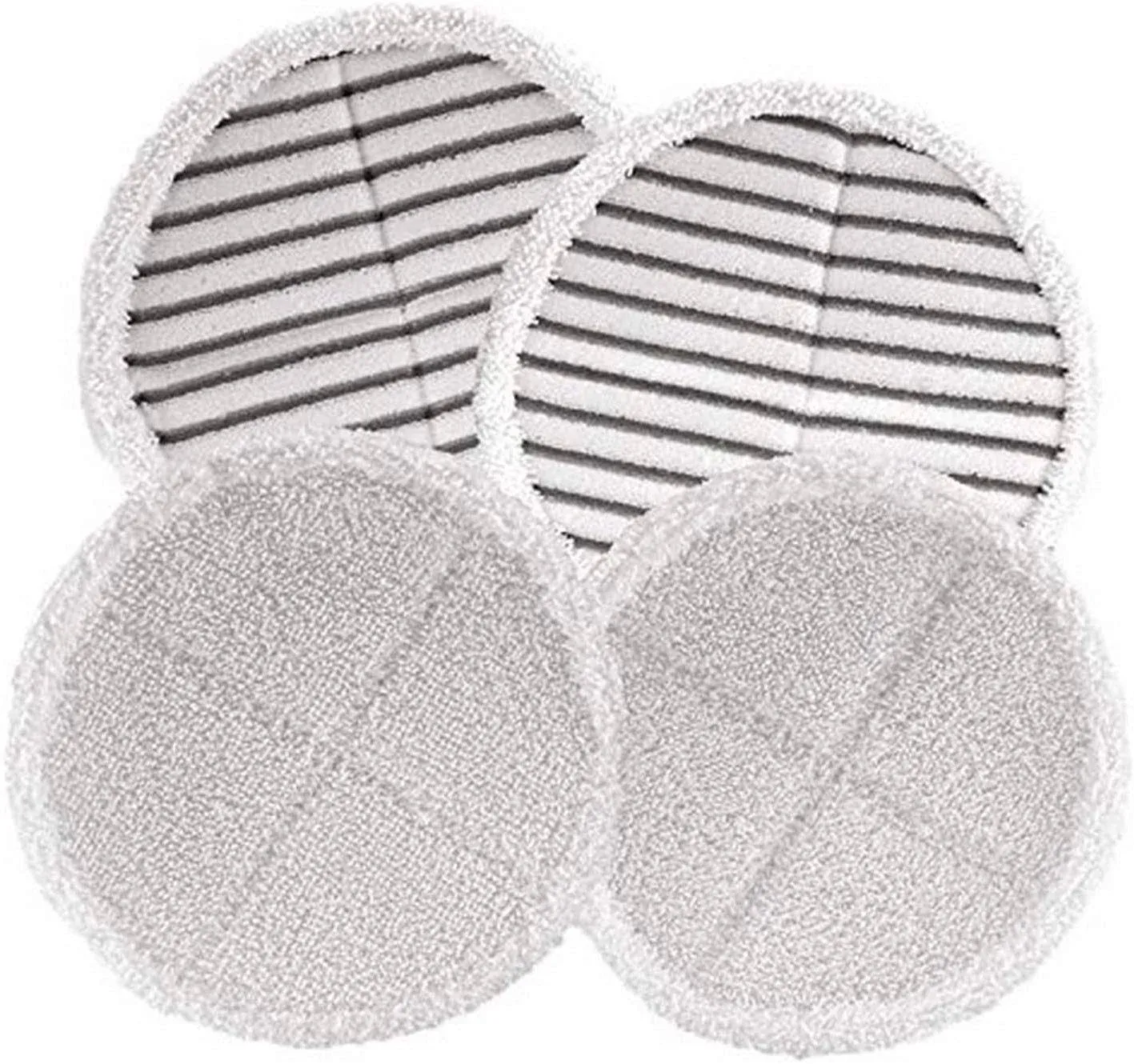 Bissell Spinwave Mop Pad Kit 2 Scrubby &amp; 2 Soft Replacement Pads