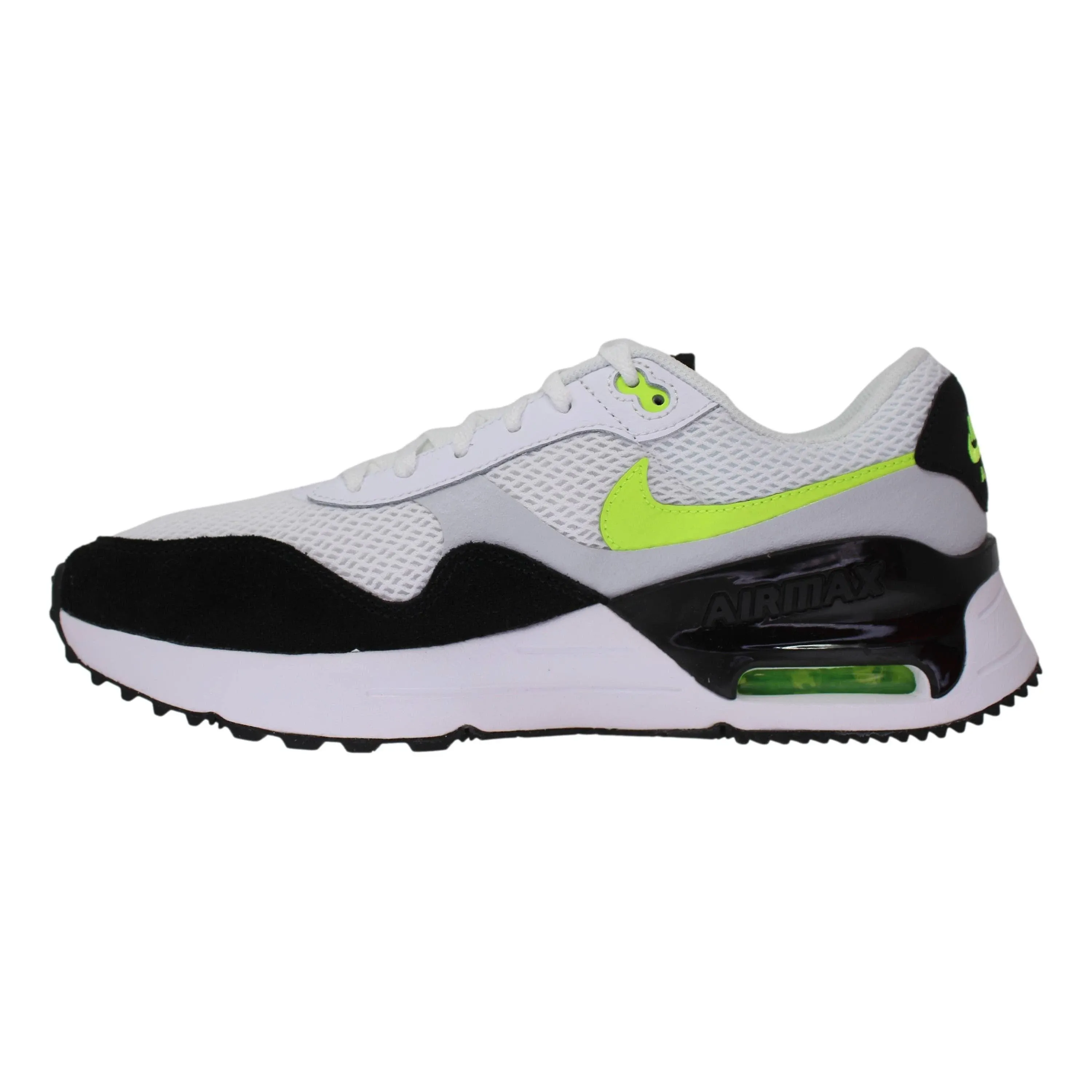 New Nike Air Max Systm Shoes White Black Volt DM9537-100 New Men Size 9