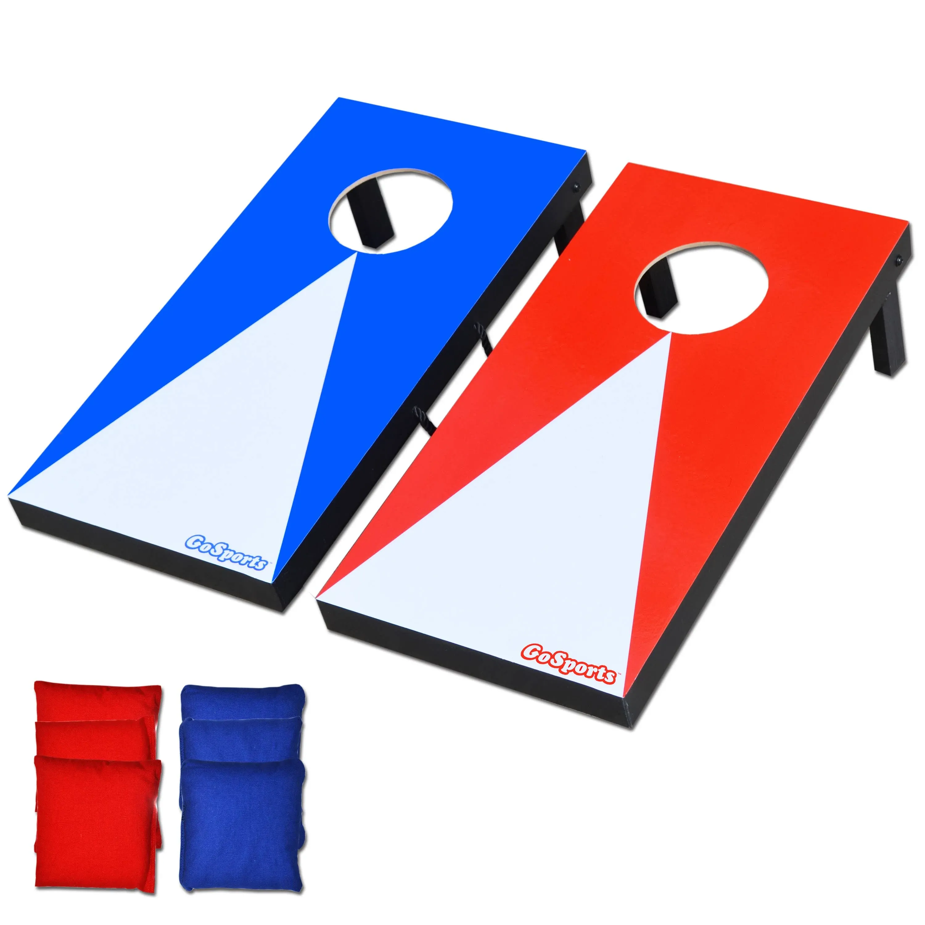 GoSports 8-Piece Junior Cornhole Game Set, Red/Blue