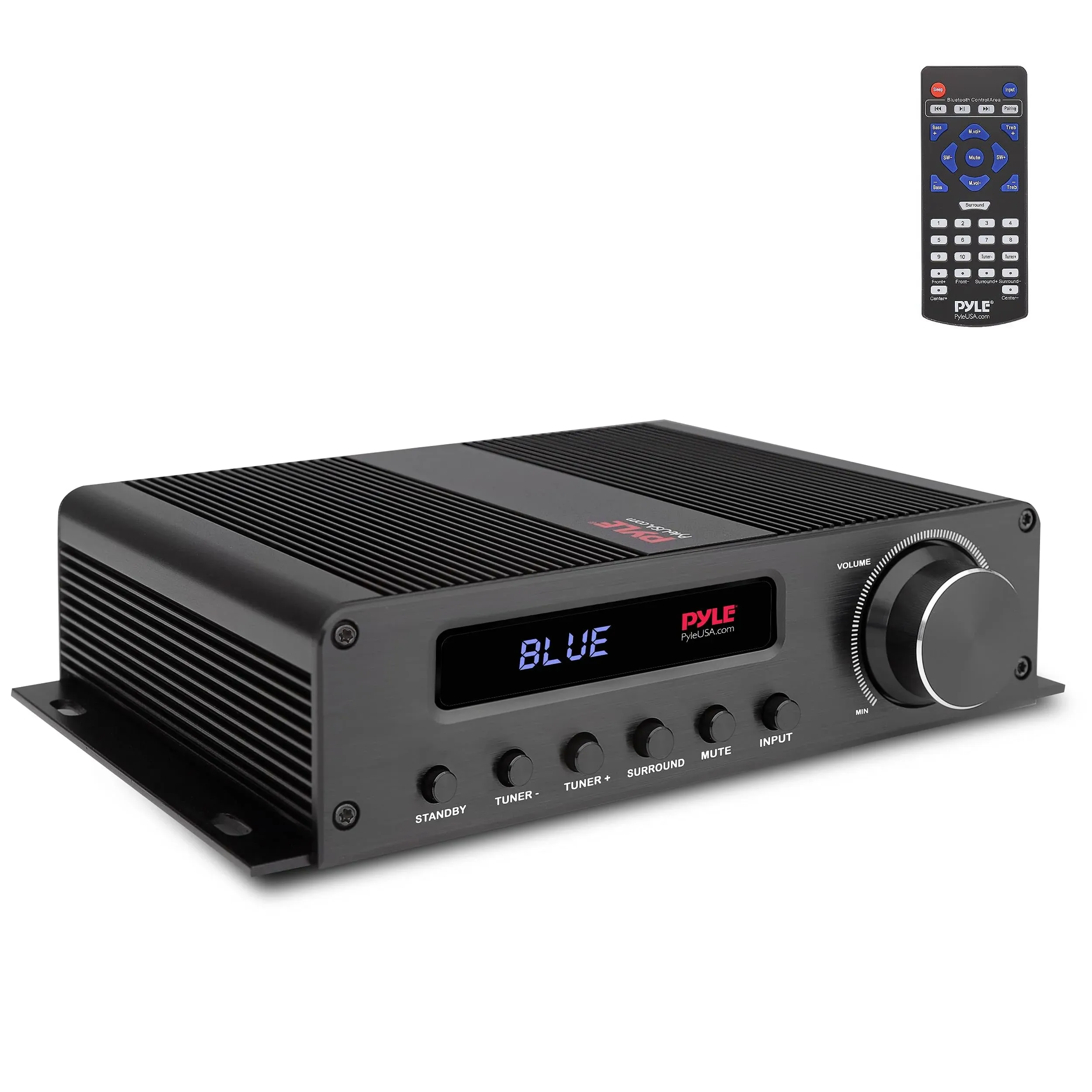 Pyle Wireless Bluetooth Home Audio Amplifier - 100W 5 Channel Home Theater Power Stereo Receiver, Surround Sound w/HDMI, AUX, FM Antenna, Subwoofer Speaker Input, 12V Adapter - Pyle PFA540BT.5