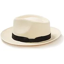 Stetson Retro - Panama Straw Fedora Hat Large / Natural