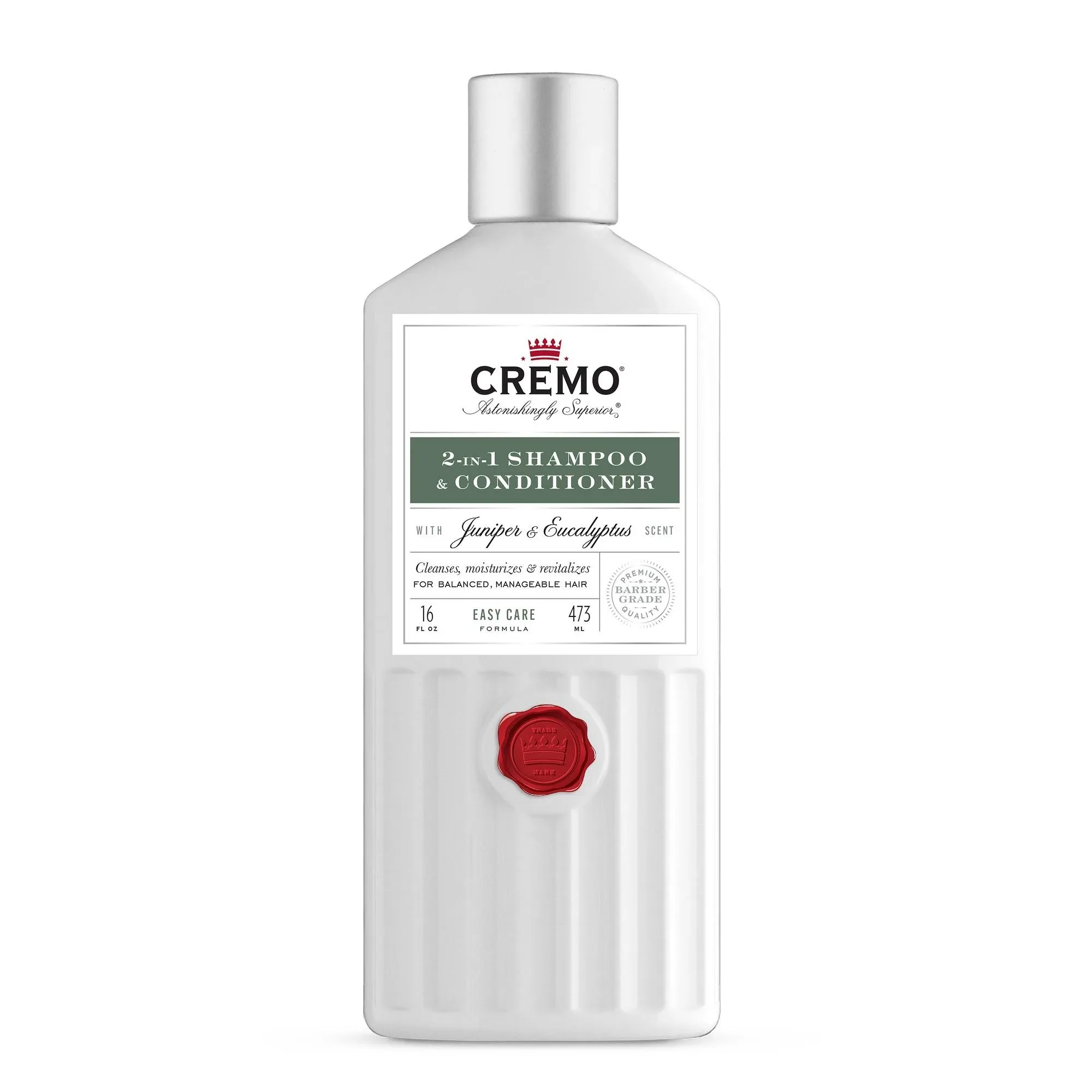 Cremo 2-in-1 Shampoo and Conditioner - Juniper and Eucalyptus - 16 fl oz