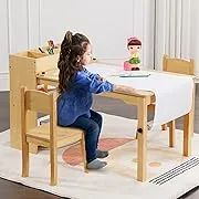 OOOK Kids Art Table with 2 Chairs