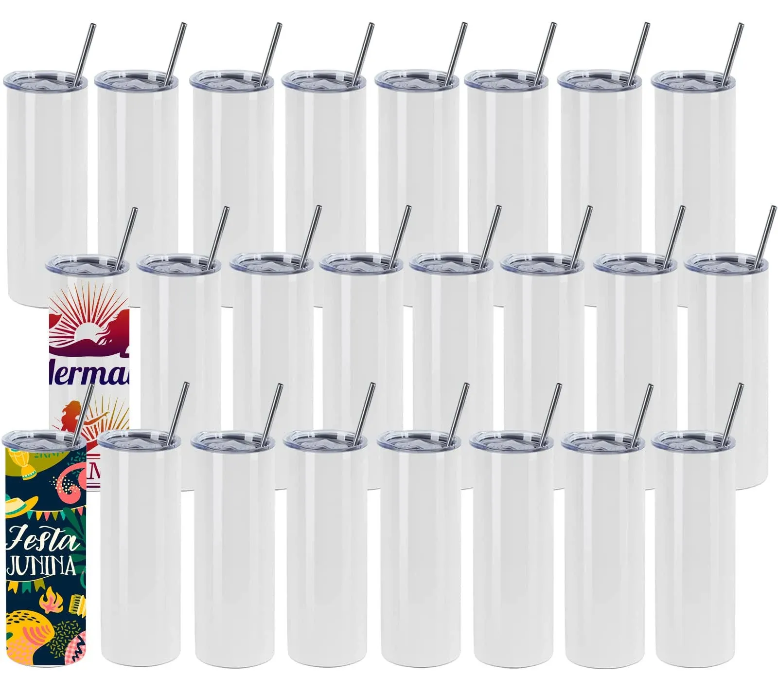 24 Pack Sublimation Tumblers