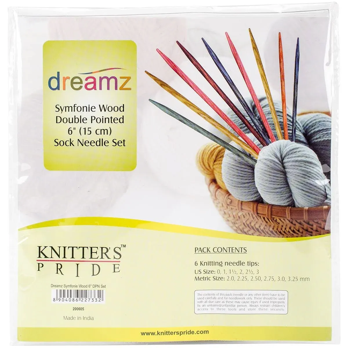 Dreamz Double Pointed Needles Set