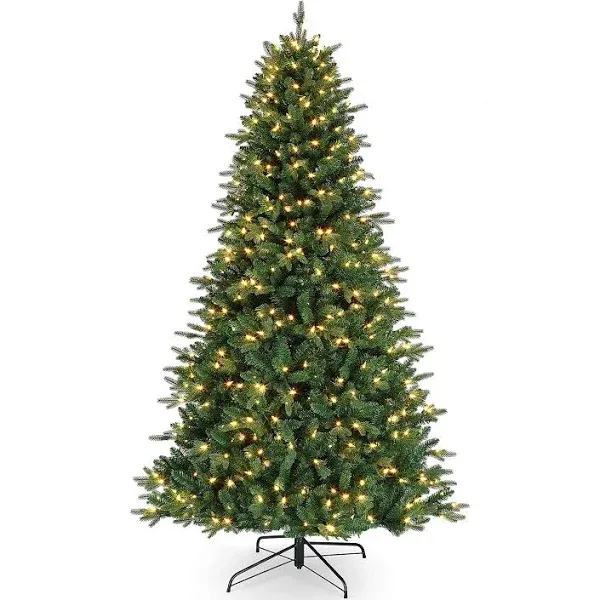 Mr. Christmas Alexa Compatible Smart Home Pre-Lit Artificial Christmas Tree with 40 Lighting Options, Vermont Spruce, 5.0 Feet