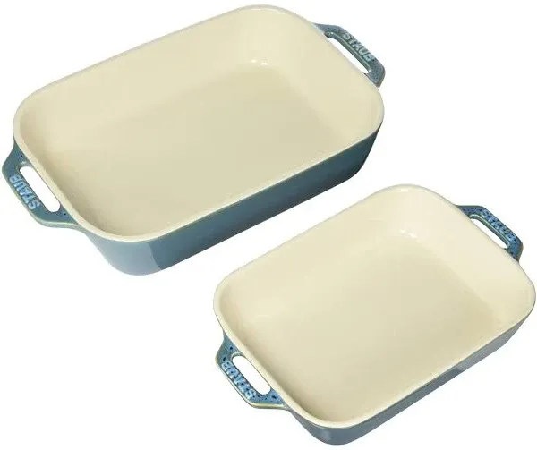 Staub Ceramic Rectangular Baking Dish 2-Piece Set