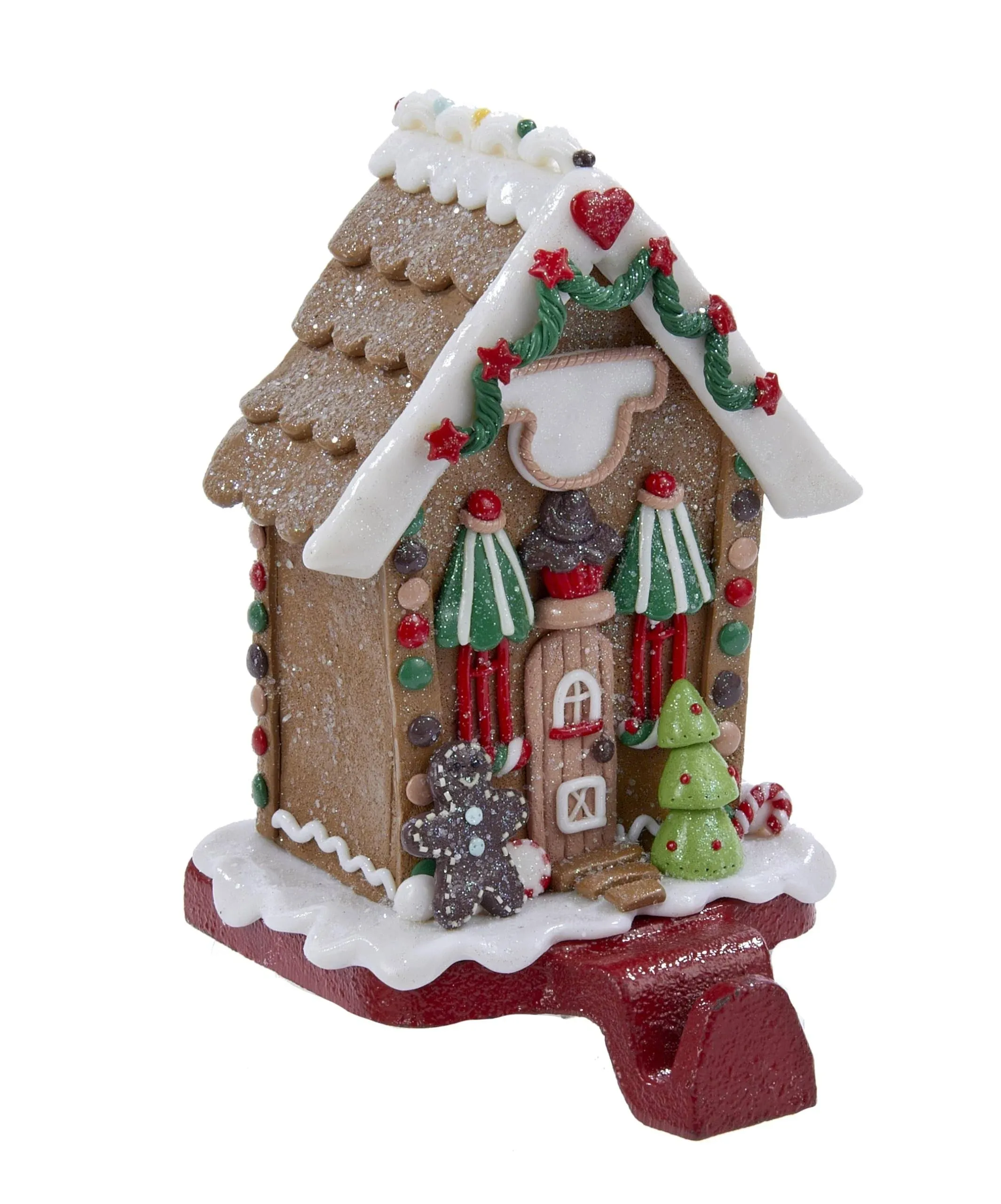 Kurt Adler 5.5 In. Gingerbread House Christmas Stocking Holders